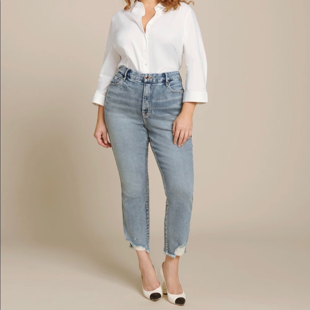 GOOD AMERICAN NWT Good Curve Straight Jean